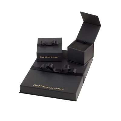 1/10 ct. tw. Diamond Paw Heart 18" Necklace in Sterling Silver and 10K Rose Gold