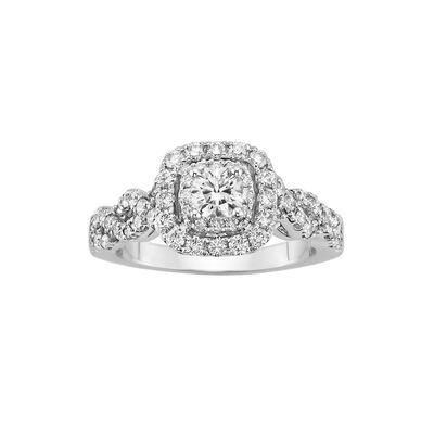 Say I Do Diamond Engagement Ring in 14K White Gold