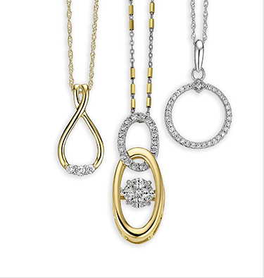 Diamond pendant assortment