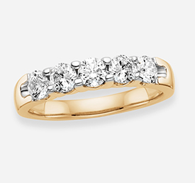 Gold anniversary ring